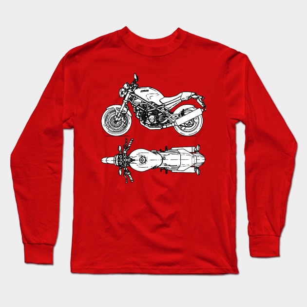 Ducati Monster Long Sleeve T-Shirt by TOGA777